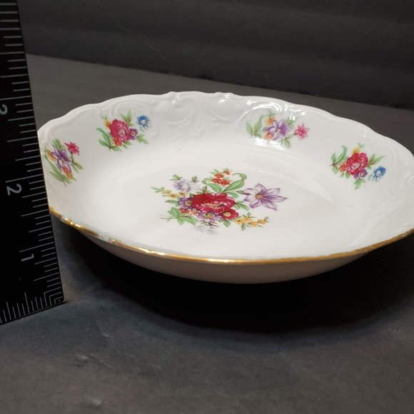 Wawel Coupe Soup Bowl in the Meissen Flower design, made in Poland - Picture 8 of 8